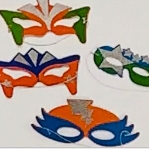 Lot of 12 Foam Masks Crafts Decorations Coplay Theater Mardi Gras Halloween